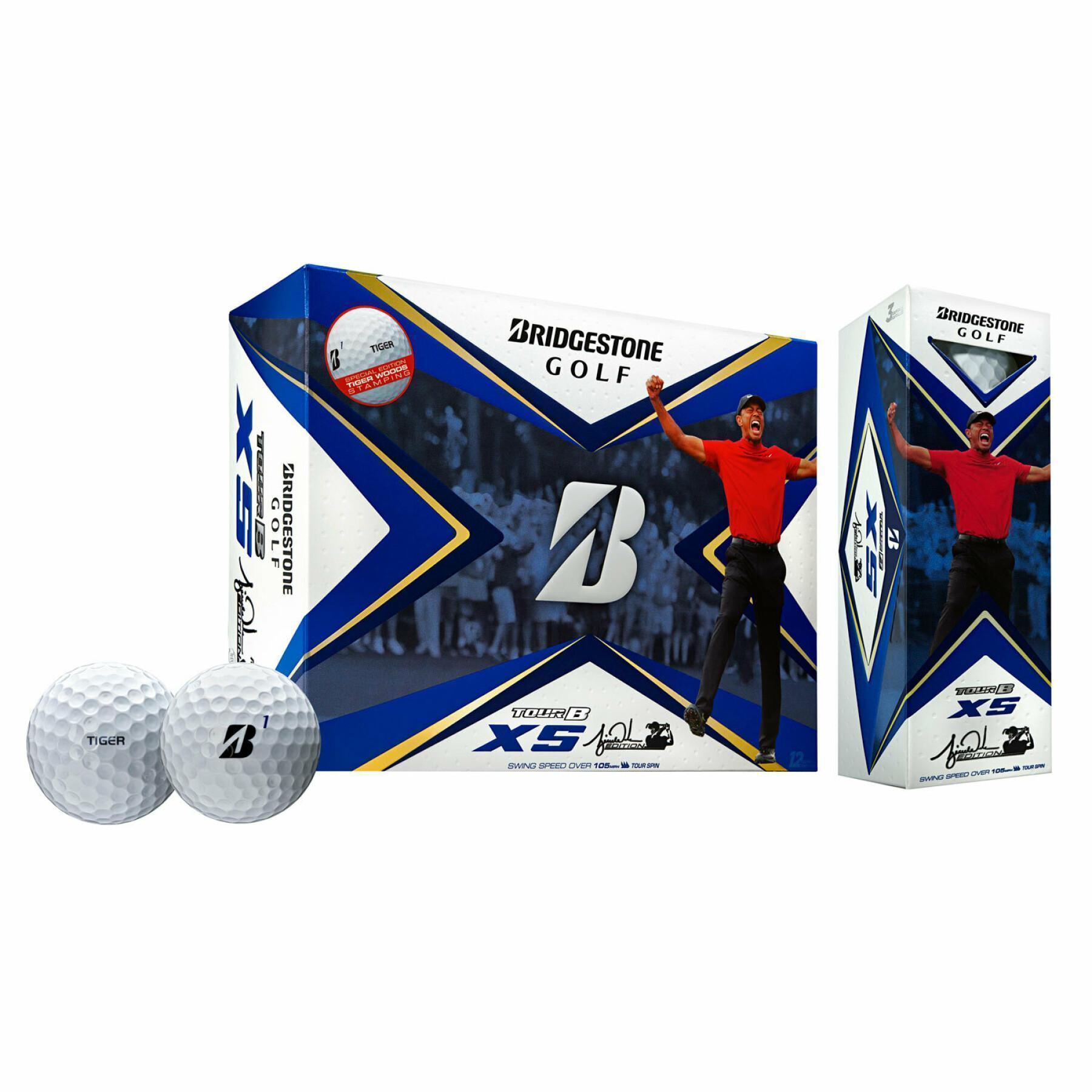 Golfballen Bridgestone Tour B XS Tiger Edition