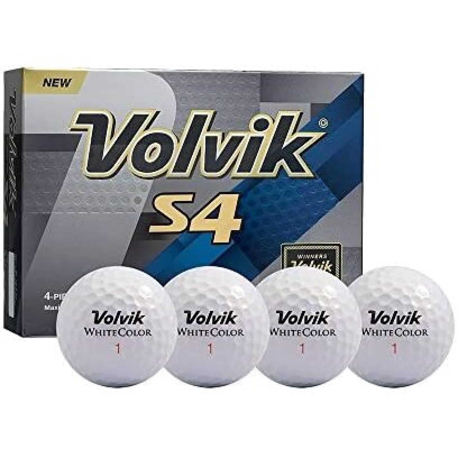 Set van 12 golfballen Volvik DZ S4