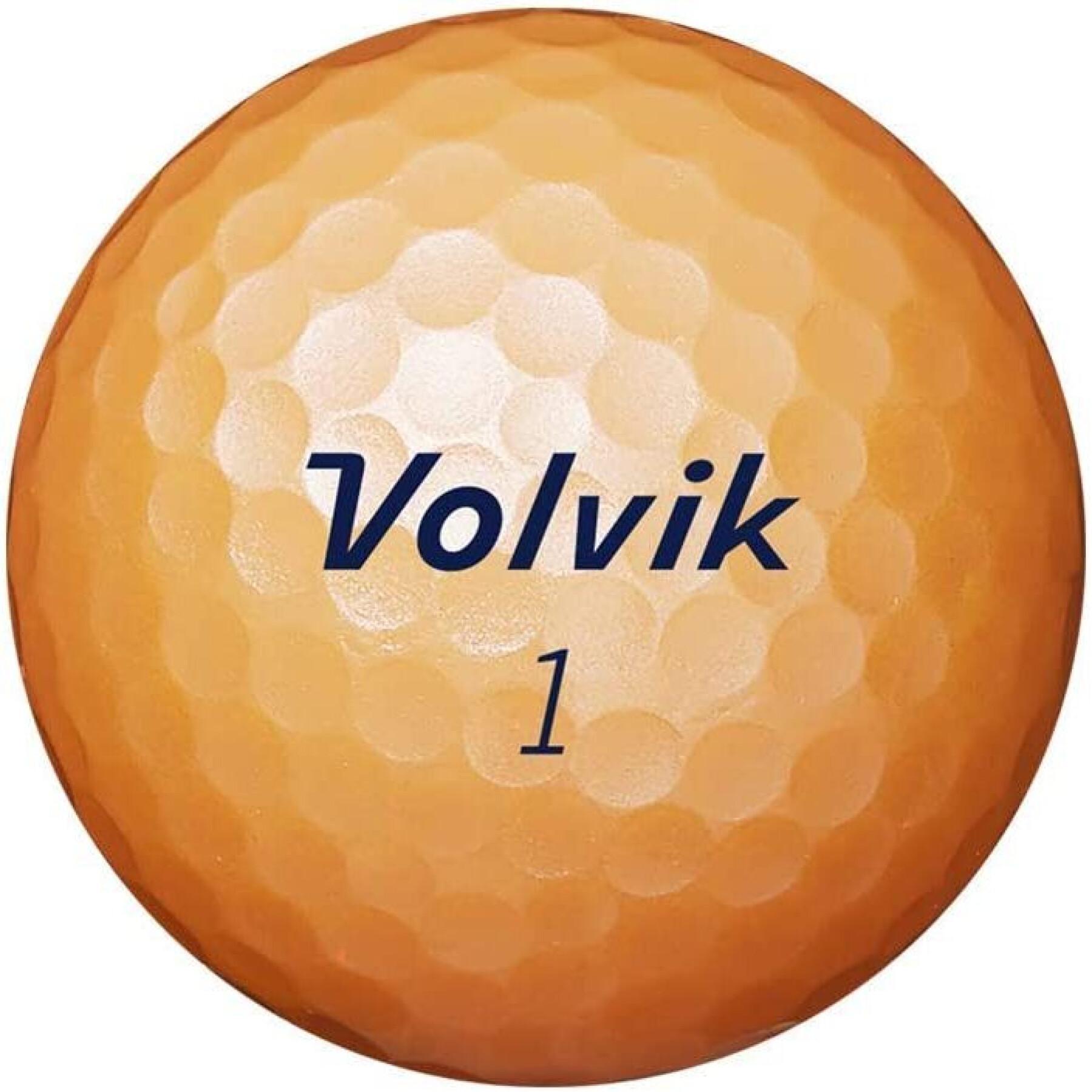 Set van 12 golfballen Volvik DZ Solice