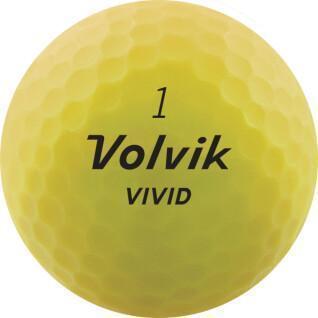 Set van 12 golfballen Volvik Vivid
